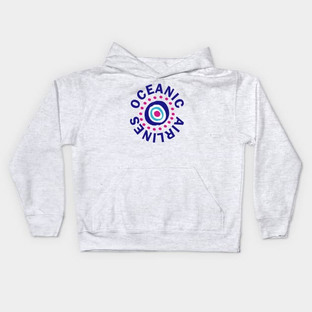 Lost Oceanic Airlines Kids Hoodie by E